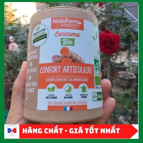 Tinh Bột Nghệ Hữu Cơ Nat Form Curcuma Bio 200V Mẫu Mới Nhất