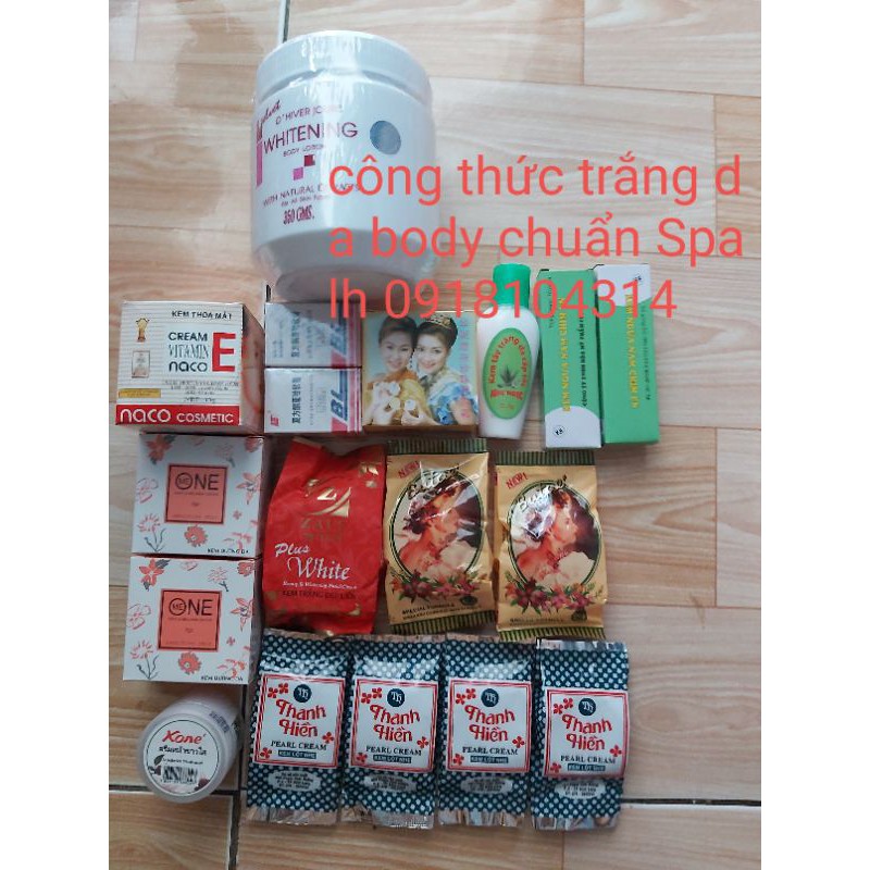 công thức trắng nhanh body chuẩn Spa