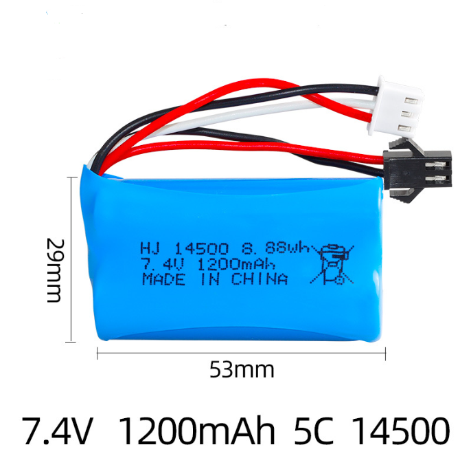 Pin Sạc Xe Điều Khiển Từ Xa 14500 18650 18350 3.7v  7.4v  11.1v