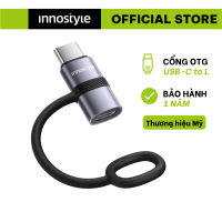 Đầu chuyển đổi USB-C to L OTG Innostyle FlexiLink Adapter chính hãng bền bỉ nhỏ gọn ST-530GY