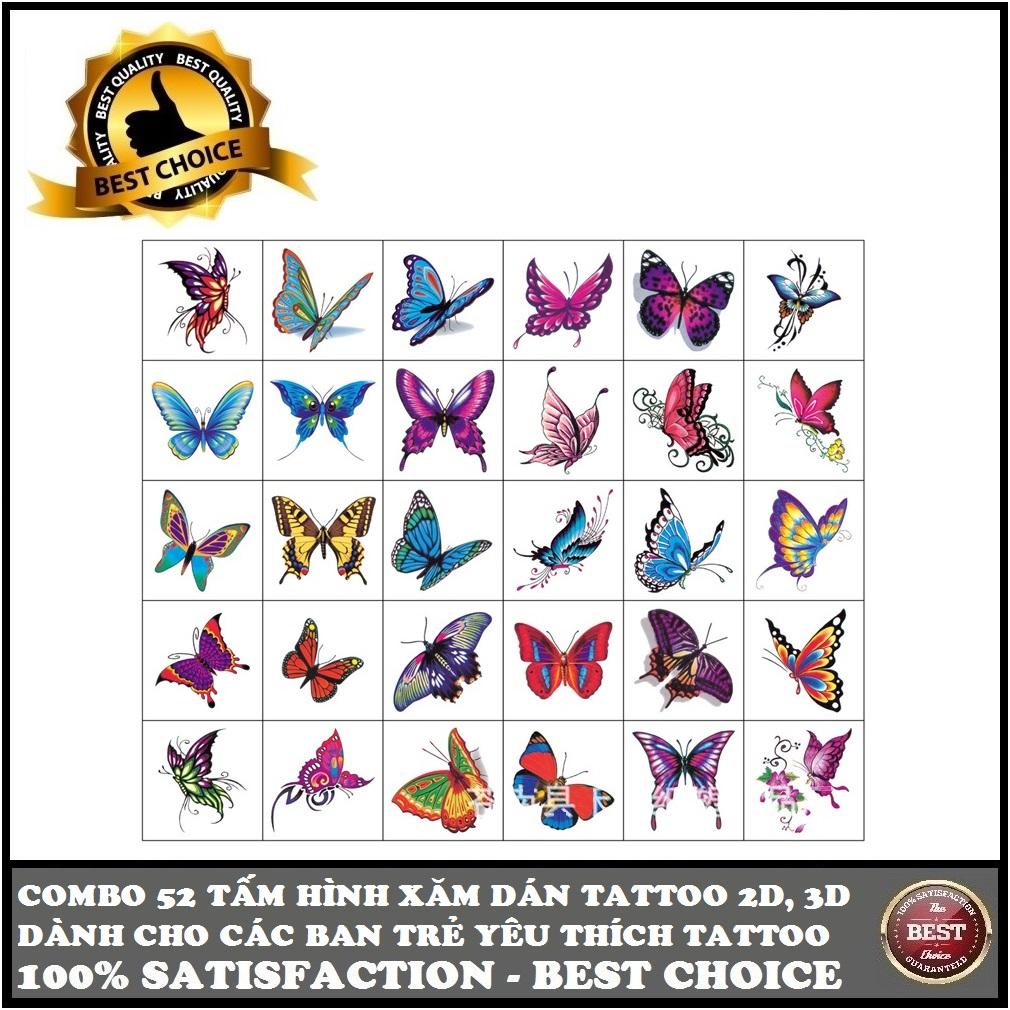 Set 30 Miếng Dán Hình Xăm Nước Dán Tatoo Xăm Tạm Thời - 9558