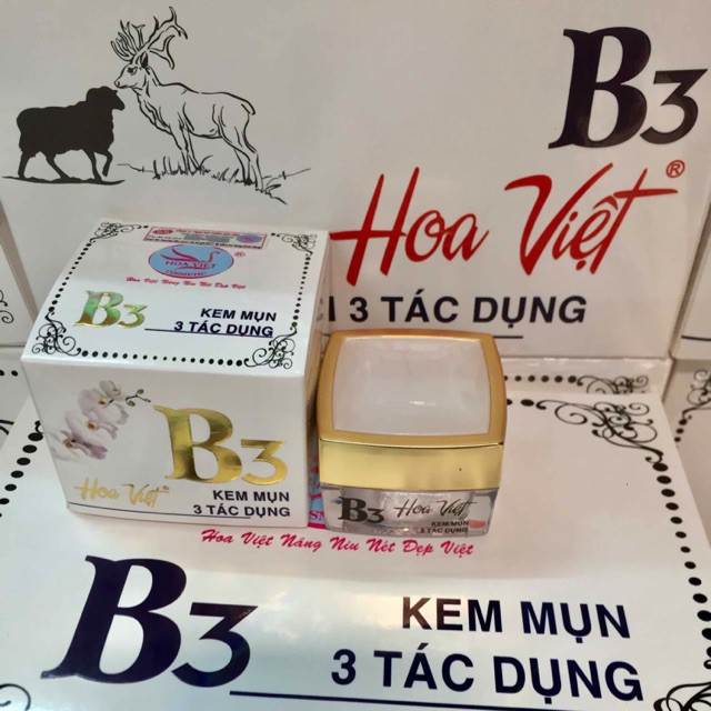 Kem Hoa Việt B3 Mụn 3 Tác Dụng