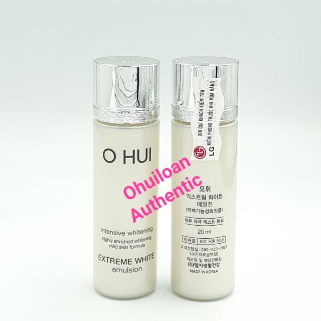 [Hcm]Sữa Dưỡng Trắng Da Chống Lão Hóa Ohui White Emulsion 20Ml Sản Phẩm Có Nguồn Gốc Xuất Xứ Rõ Ràng Dễ Dàng Sử Dụng Cam Kết Sản Phẩm Y Như Hình