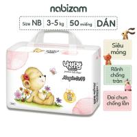Tã/Bỉm Dán NABIZAM Magic Soft Mỏng Nhẹ Êm Ái Chống Tràn Size NB50/S44/M40/L36/XL32 Cho Bé Từ 3-15kg