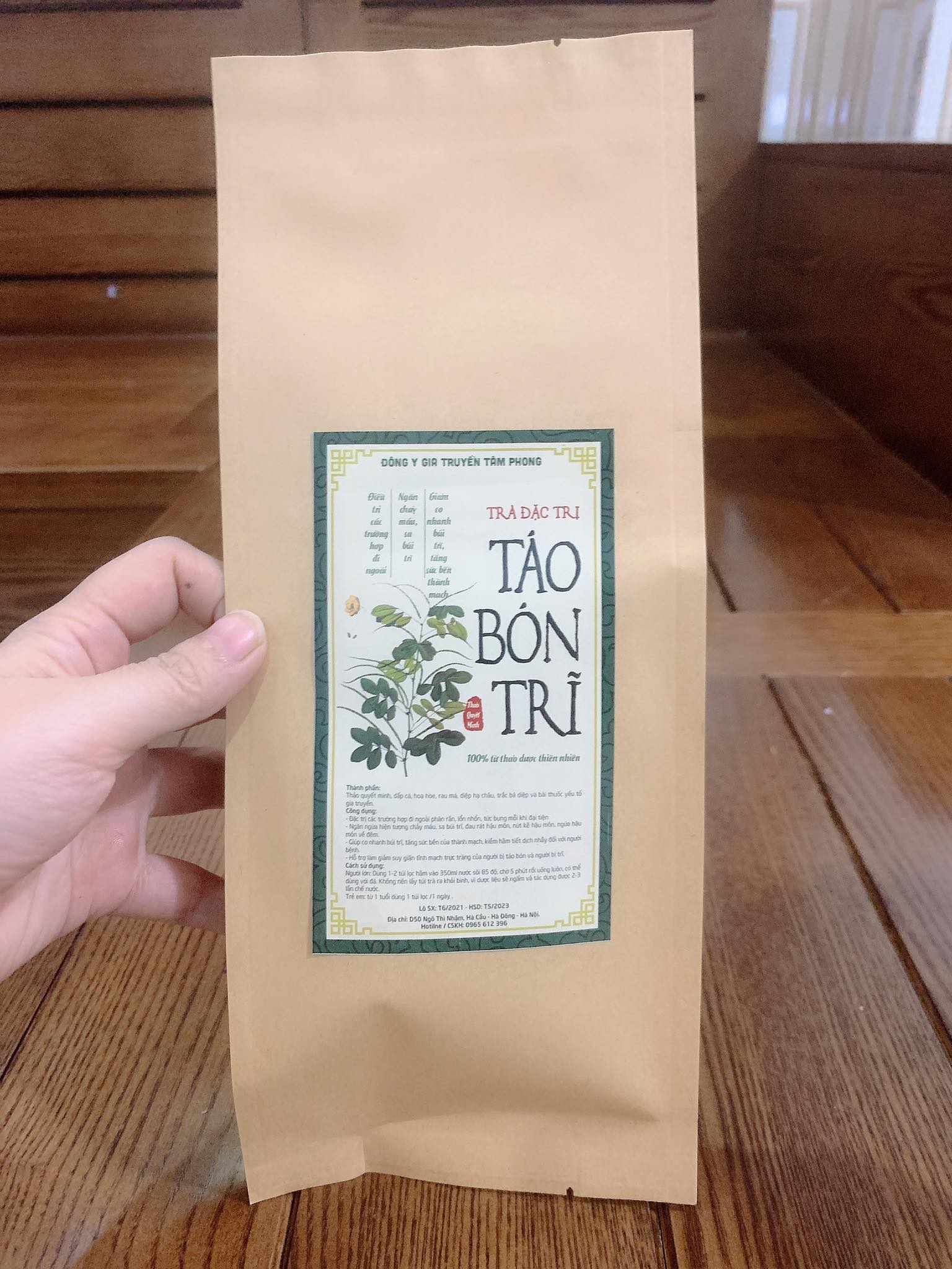 Trà trĩ táo bón đông y Tâm Phong bịch 20 gói