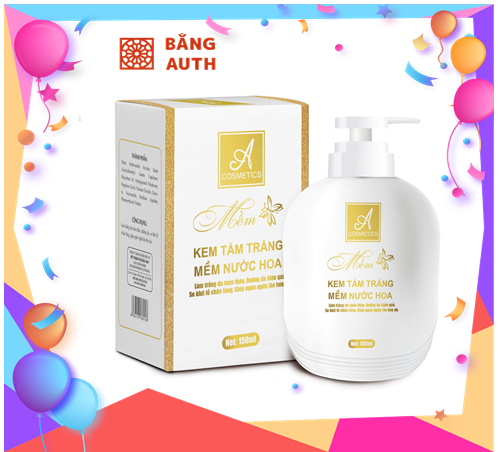( Hộp 150 Ml ) Kem Tắm Trắng Mềm Nước Hoa Làm Trăng Da Toàn Thân - Dưỡng Da - Se Khít Chân Lông - Dưỡng Da - Chính Hãng A Cosmetics Phương Anh - Shop Bằng Auth