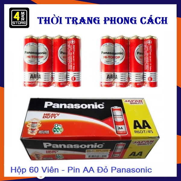 Hộp 60 Viên Pin AA Panasonic - Pin Panasonic Đỏ ( 60 Viên ) ✔️ Siêu Bền  ✔️