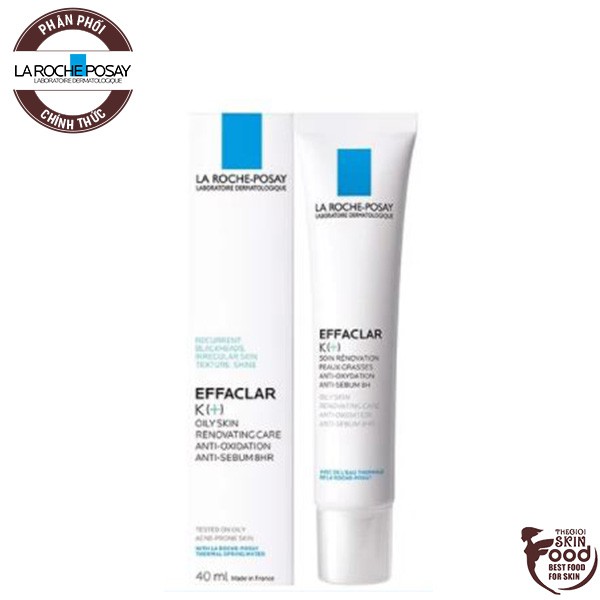 Kem Dưỡng Giảm Mụn Đầu Đen Bóng Nhờn La Roche Posay Effaclar K+ Oily Skin Renovating Care Anti - Oxidant Anti - Sebum 8Hr 4