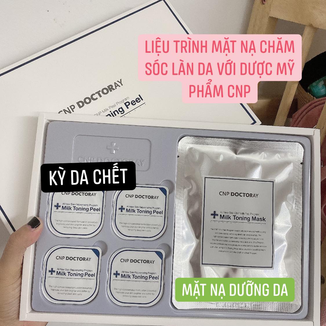 Set Mặt Nạ Dưỡng Da Cnp Doctoray Hàn Quốc ( 4 Peel & 4 Mask )