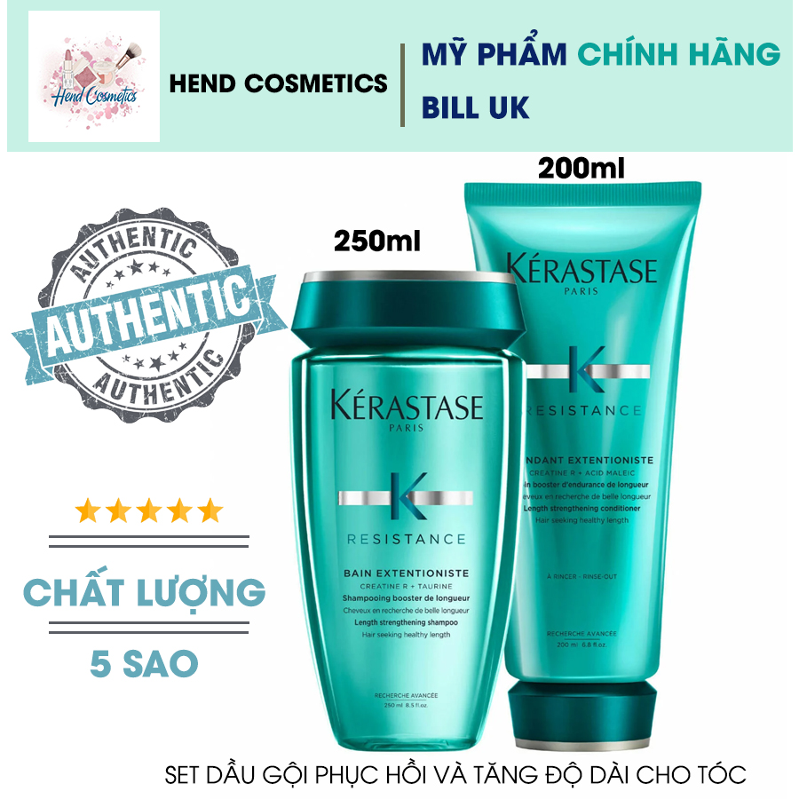 Bộ Dầu Gội Xả Giúp Tóc Mọc Dài Và Chắc Khỏe Kerastase Bain Extentioniste