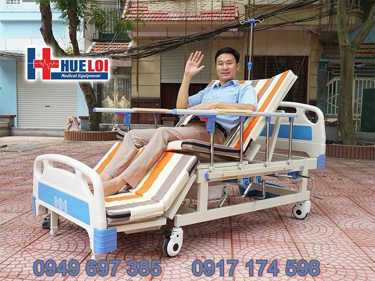 Giường Bệnh Y Tế Đa Chức Năng Cao Cấp - Chậu Gội Đầu - Bô Vệ Sinh (Giá Bán :10400000Đ)