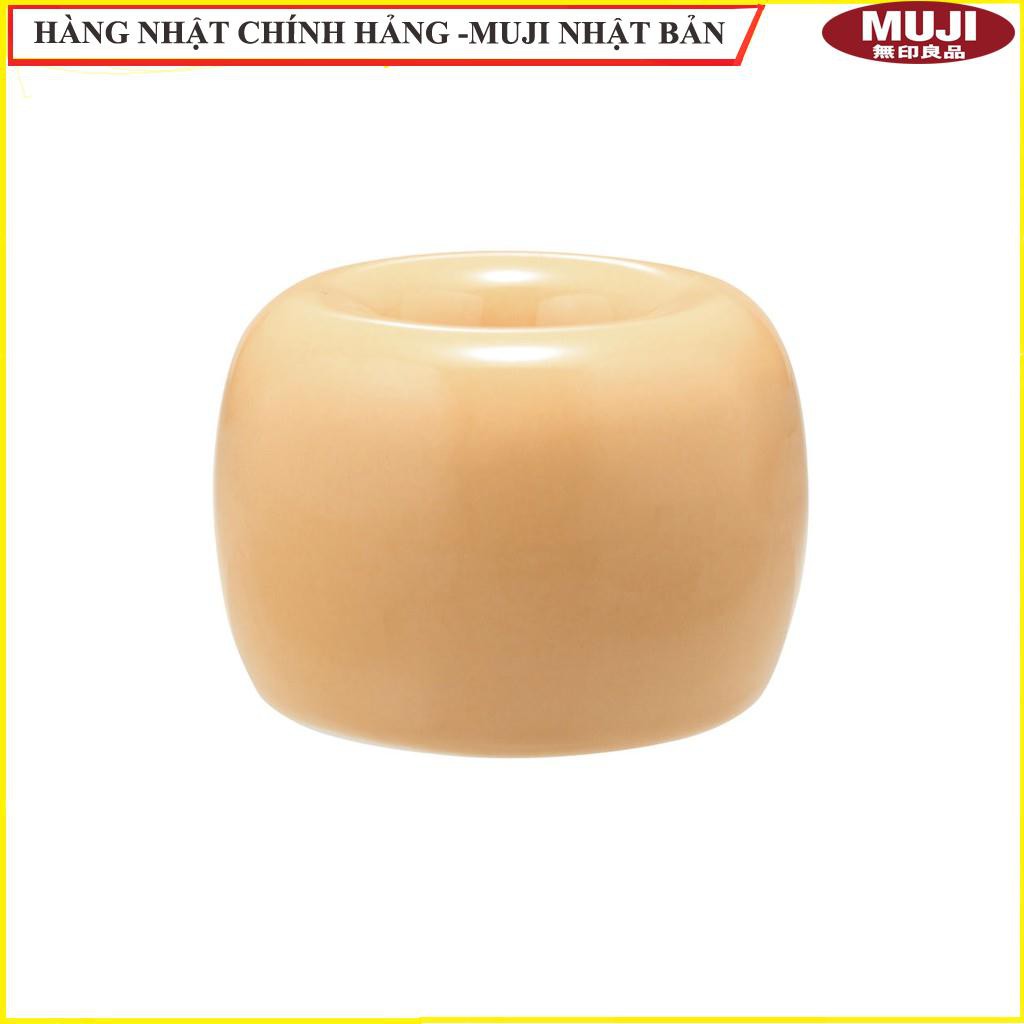 [Hcm]Giá Đỡ Bàn Chải Đánh Răng - Bằng Sứ Màu Vàng Đường Kính 4X3Cm