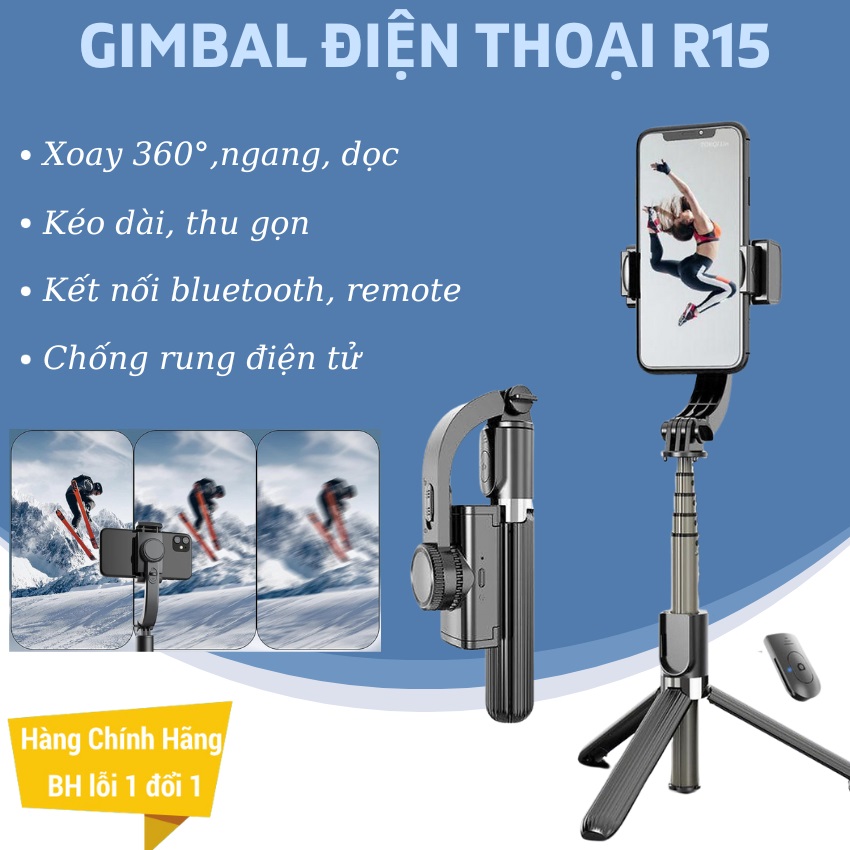 Gậy chụp ảnh chống rung gimbal điện thoại Q18 Gimbal điện thoại giá rẻ Gymbal quay video chống rung 