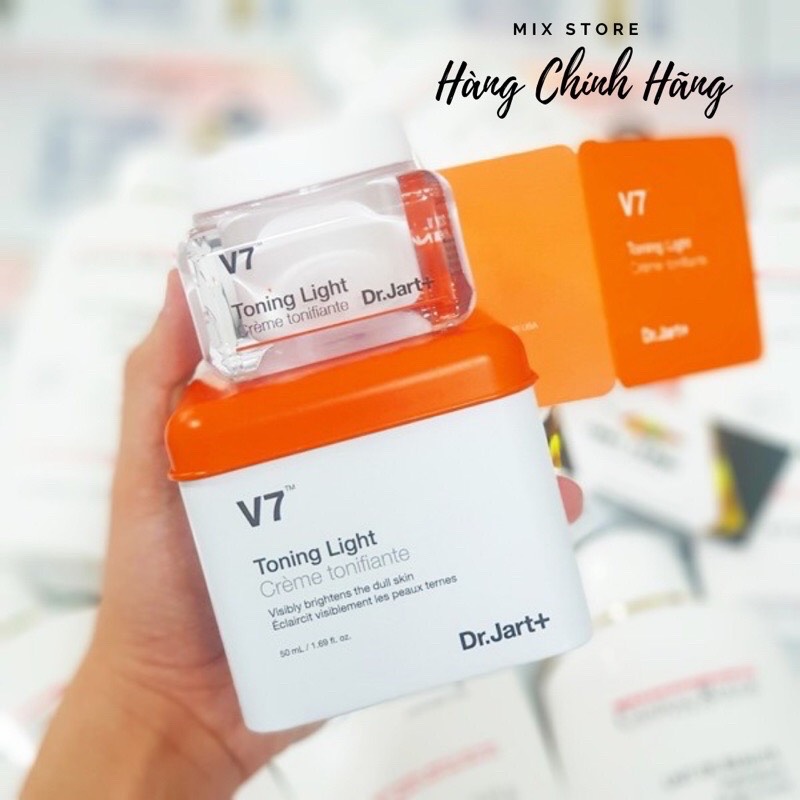 Kem Dưỡng Trắng Dr.jart+V7 Toning Light Hàn Quốc 50Ml