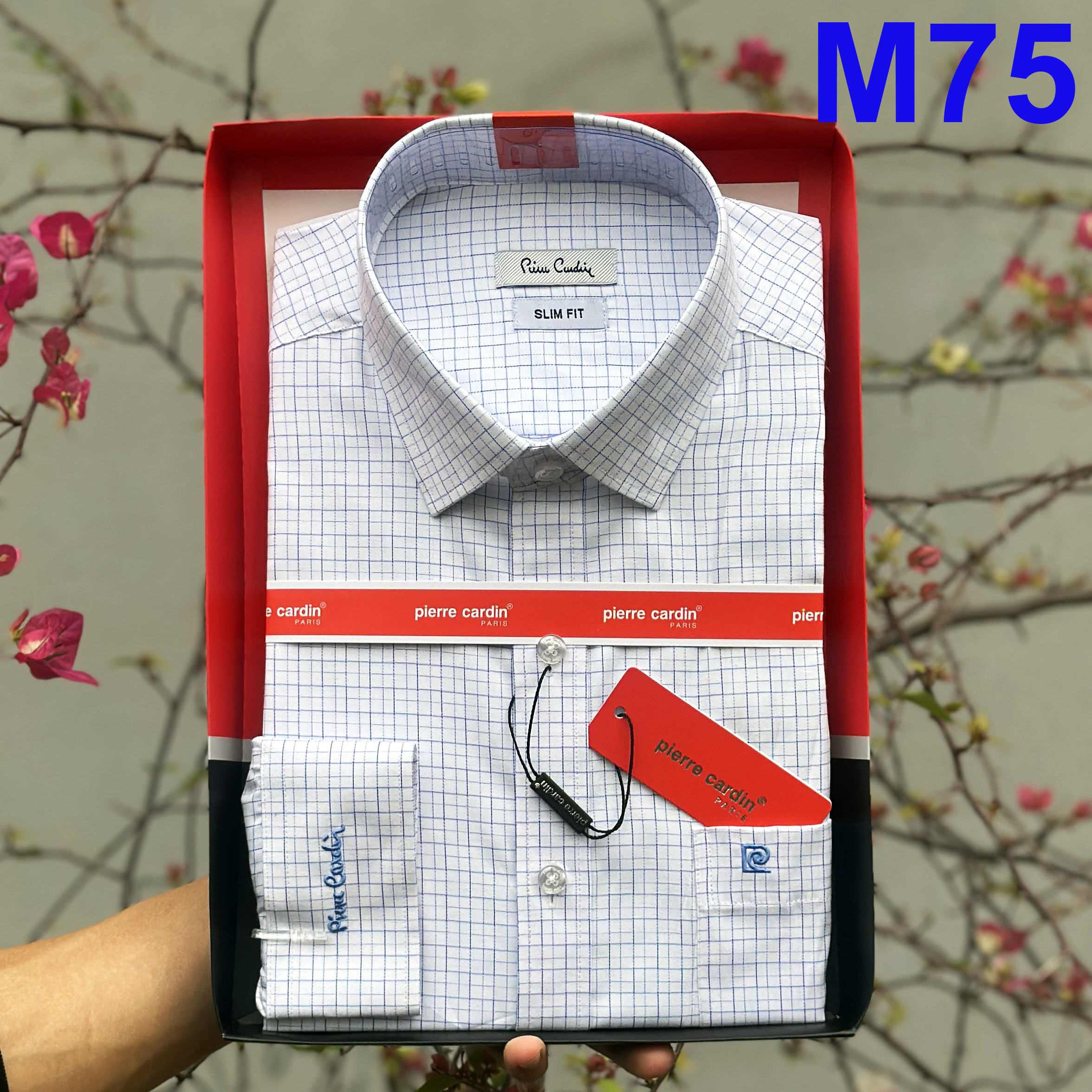 Áo Sơ Mi Nam Sơ Mi Xanh Dài Tay Sơ Mi Nam Pierre Cardin Chính Hãng Hàng Xuất Dư Xịn Mẫu Hàn Quốc