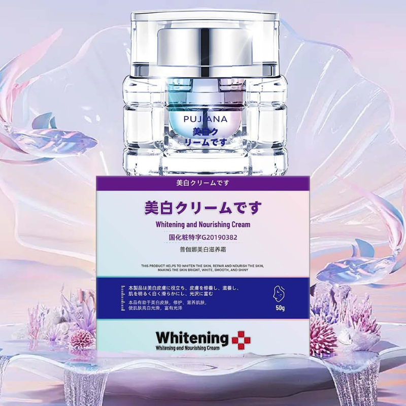 Kem Dưỡng Trắng Da Cao Cấp Pujiana 100ml Bổ Sung Dưỡng Chất Giúp Da Trắng Mịn Căng Bóng Thu Nhỏ Lỗ C
