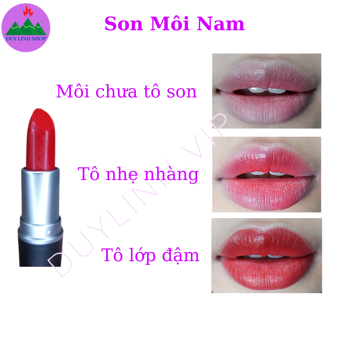 Thỏi Son Môi Nam Giới Màu Đẹp Sang Trọng Thời Thượng 10Gr