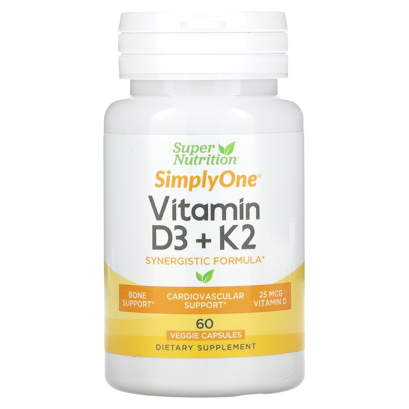 Viên uống Vitamin D3 + K2 60 viên of Super Nutrition - iHerb Việt Nam