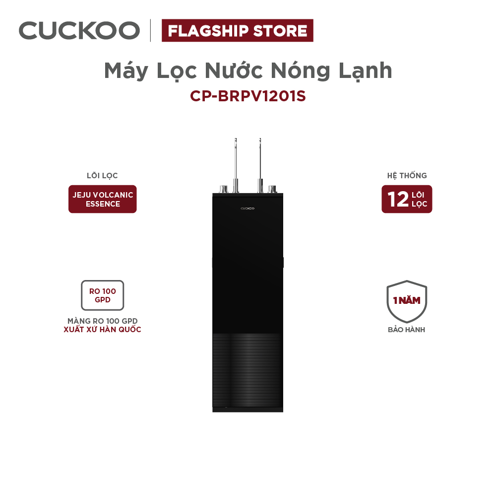 Máy Lọc Nước Nóng Lạnh Cuckoo 12 Lõi K-Pure Signature CP-BRPV1201S/BKCRVNCV