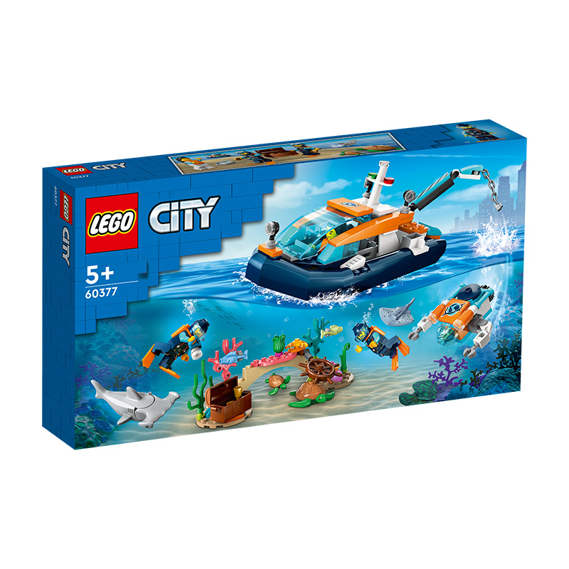 Đồ Chơi Lắp Ráp Tàu Lặn Thám Hiểm Lego City 60377 (182 chi tiết)