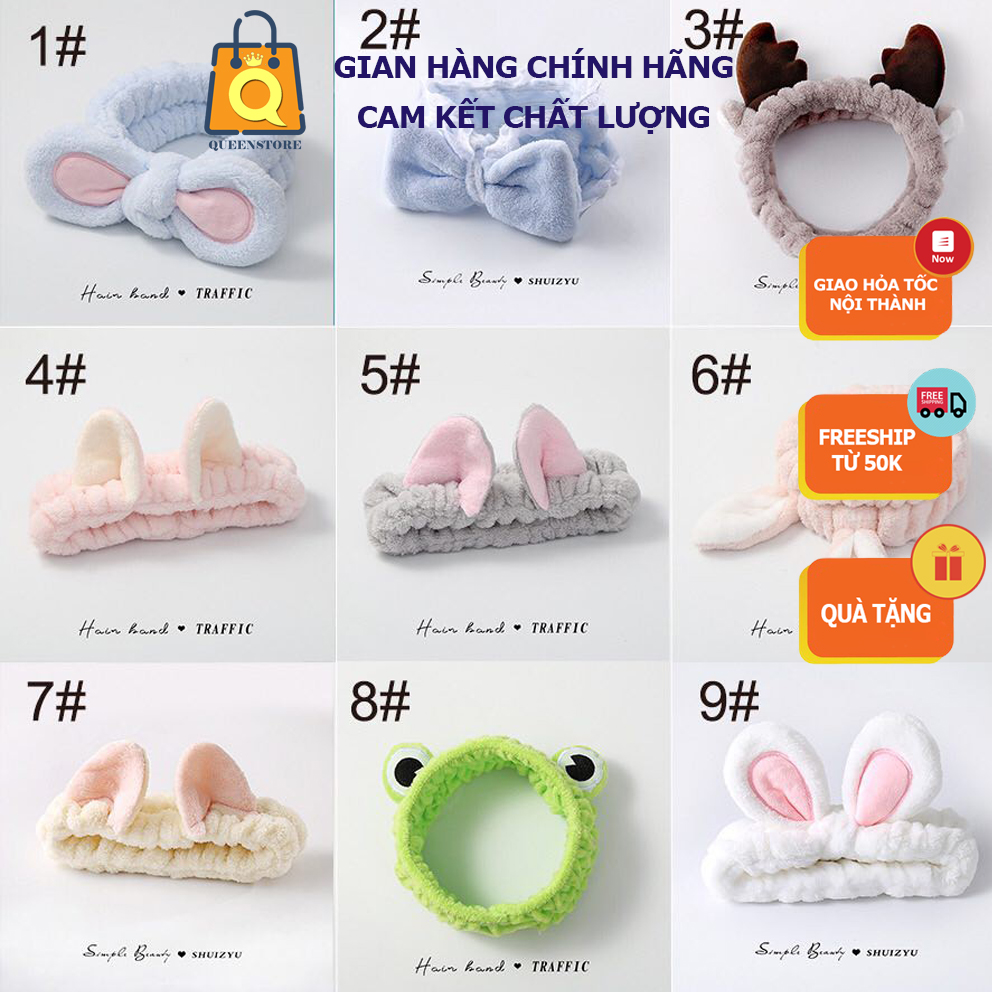 [Loại Đẹp To Dầy] Băng Đ&ocirc T&oacutec Dễ Thương Phong C&aacutech H&agraven Quốc Xinh Xắn Dễ Thương Cho Bạn G&aacutei - QueenStore