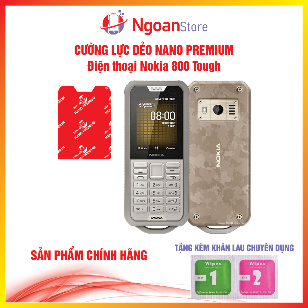 Cường lực dẻo Nano cho điện thoại Nokia 800 Tough - Ngoan Store