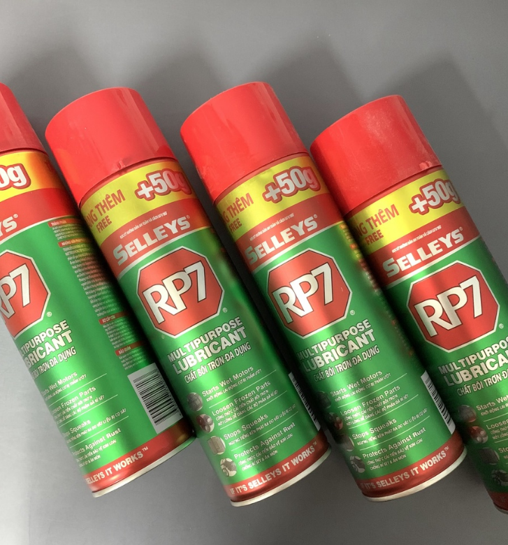 Chai/ Bình xịt chống rỉ/gỉ set SELLEYS RP7 - vệ sinh bôi trơn ngăn ngừa ăn mòn kim loại - chai lớn 3
