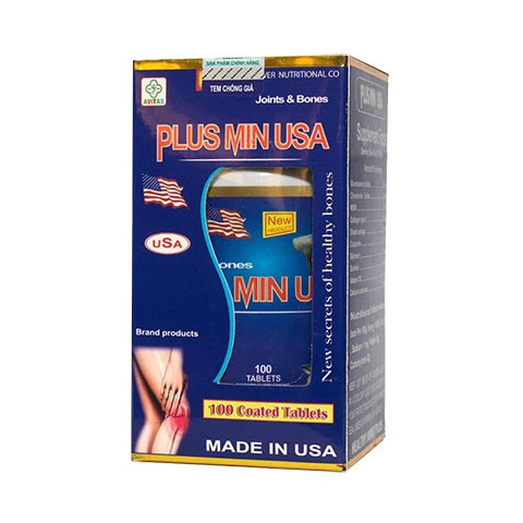 Plus Min Usa 100 Viên Của Mỹ Giúp Tăng Cường Glucosamine Củng Cố Chất Nhờn Hết Đau Khớp