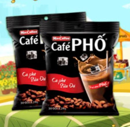 Combo 2 Túi Cà phê Phố Sữa Đá - Maccoffee (túi 30 gói x 24g)