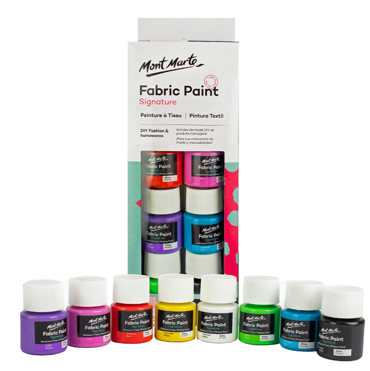 BỘ MÀU VẼ VẢI MONT MARTE 20ML