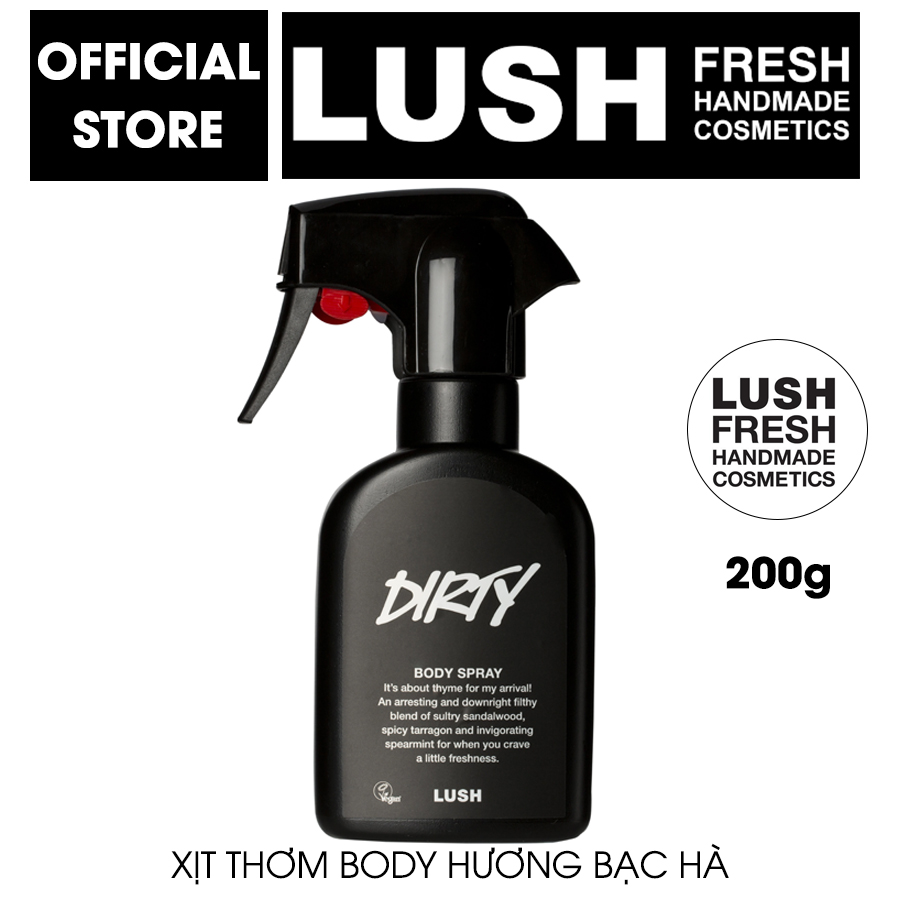 Xịt thơm toàn thân Lush - Dirty body spray
