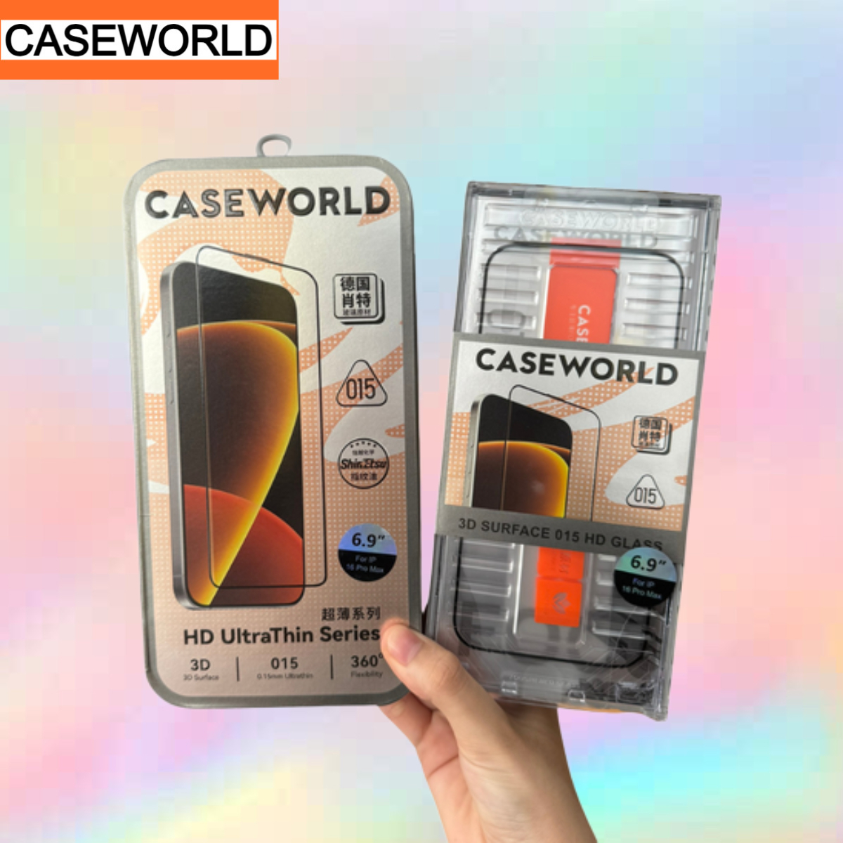 Kính cường lực Caseworld 3d surface 0.15mm hd ultrathin series cho iphone trong suốt siêu mỏng - hàn