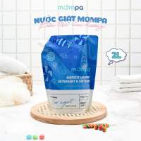 Nước giặt hữu cơ Mompa Organic Enzime cho quần áo sơ sinh an toàn tẩy sạch vết bẩn lưu hương mềm mại dạng túi