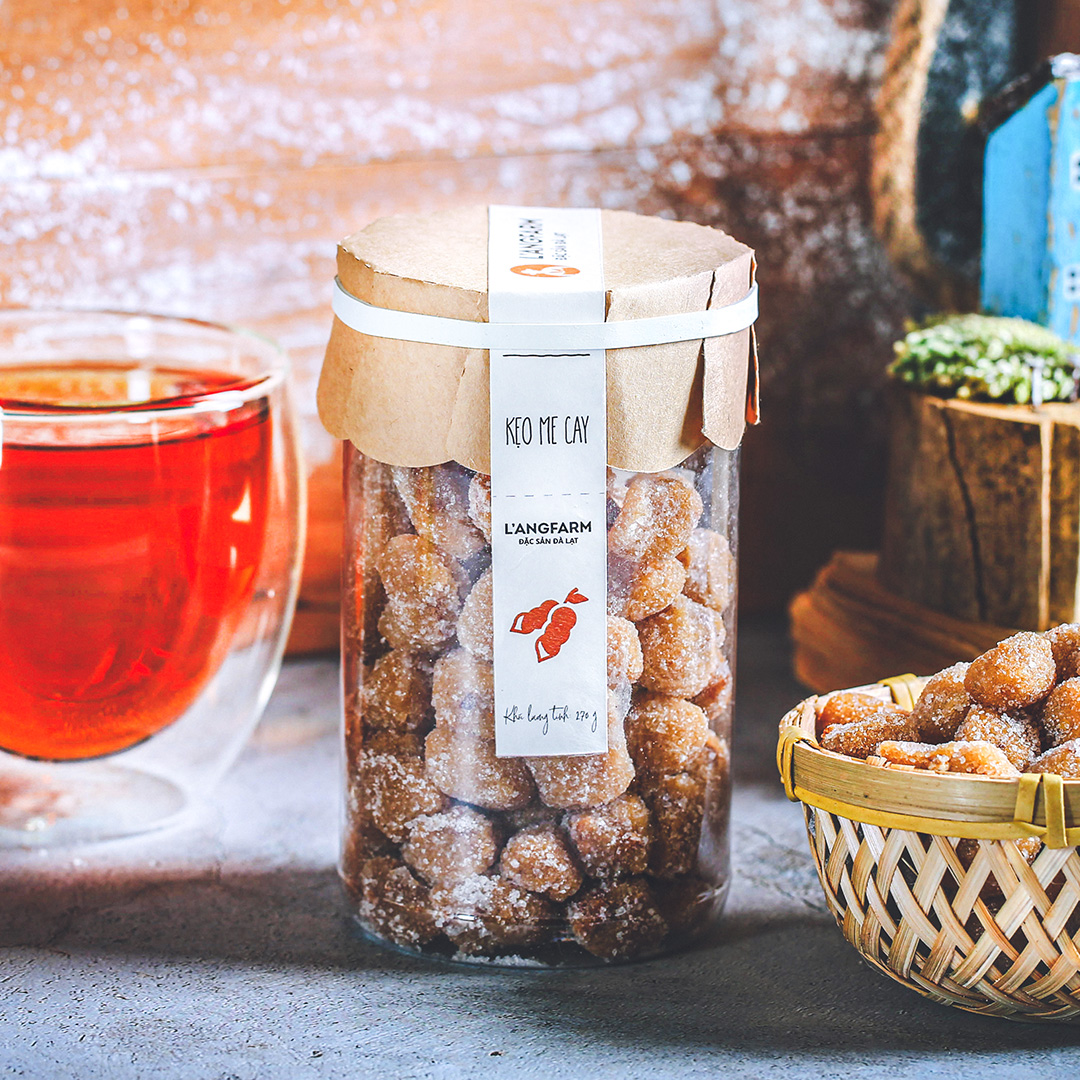 Kẹo me cay Langfarm 270g hũ mẫu tobita