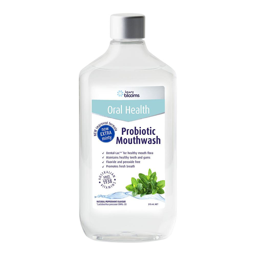 [HCM]Nước Súc Miệng Henry Blooms Oral Health Probiotic Mouthwash Giúp Làm Sạch Vi Khuẩn Và Bảo Vệ Răng Miệng