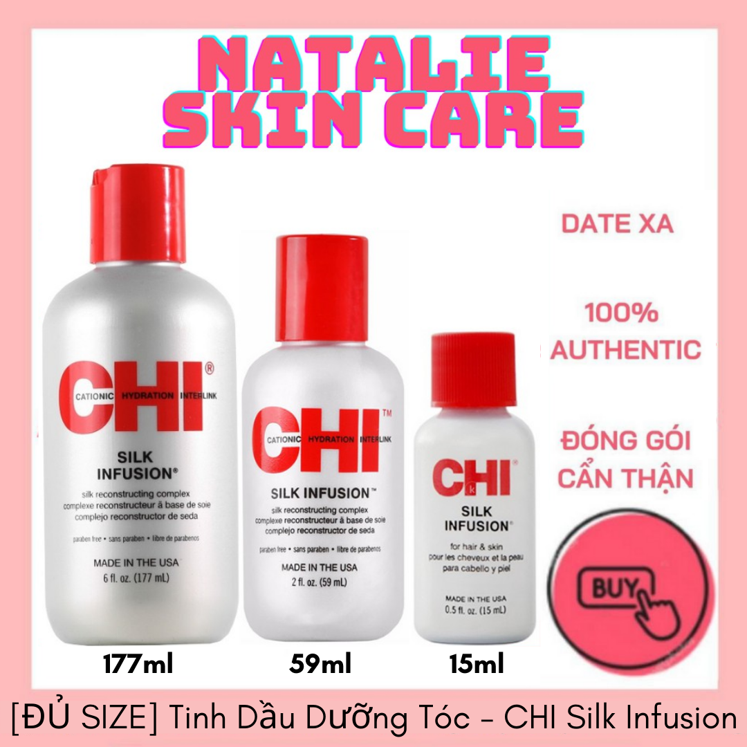 [Hcm][Đủ Size] Tinh Dầu Dưỡng Tóc - Chi Silk Infusion