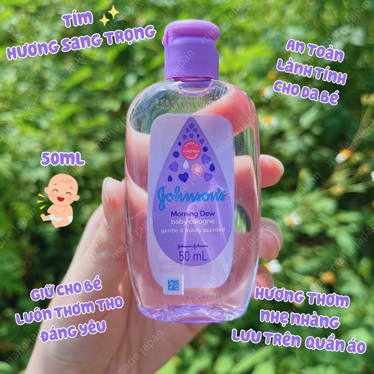 Nước Hoa Dầu Thơm Em Bé Johnson’s Baby Cologne Nhẹ Dịu An Toàn