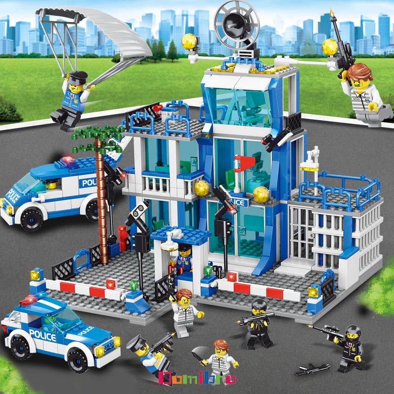 Đồ Chơi Lắp Ráp Kiểu LEGO Cảnh Sát SWAT Mô Hình Đồn Cảnh Sát /  Cảnh Sát Đặc Nhiệm / Trụ Sở Chỉ Huy