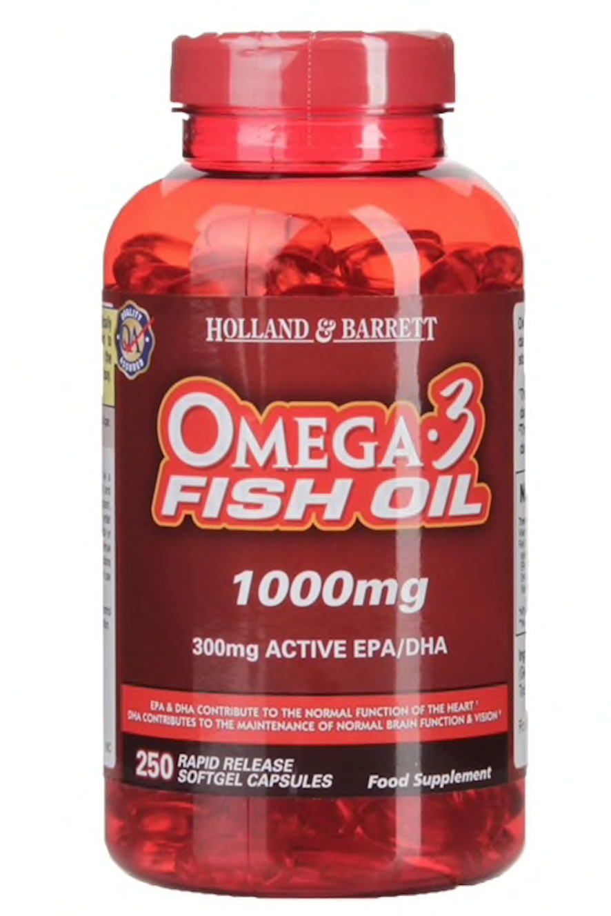 Dầu Cá Cao Cấp - Holland & Barrett Omega 3 Fish Oil Concentrate 1000Mg 250 Viên