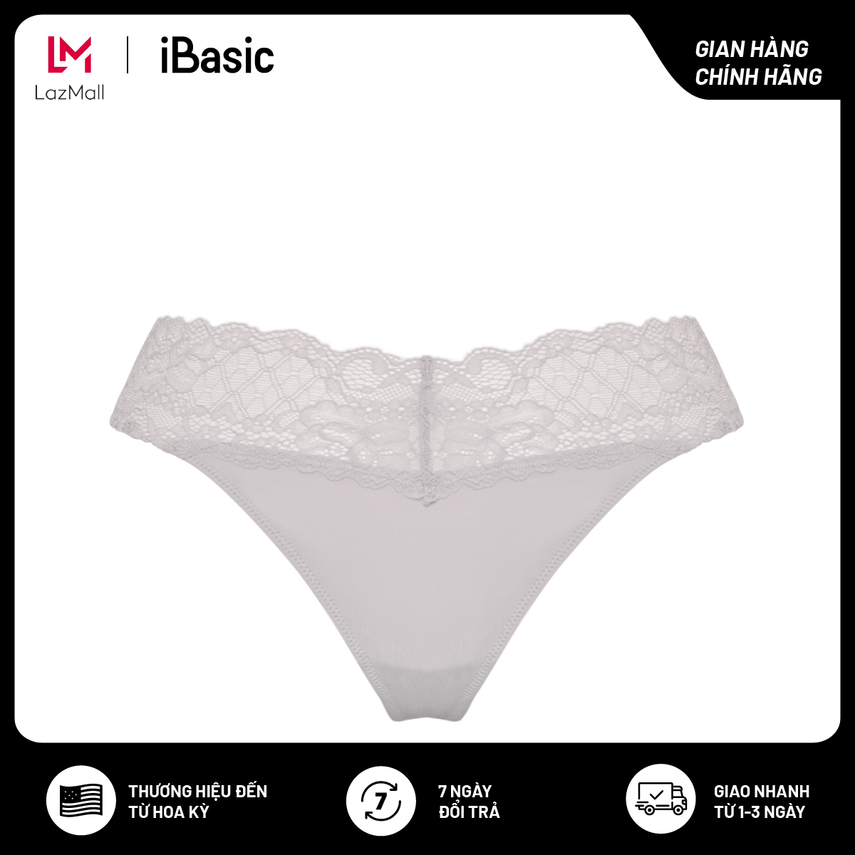 Quần lót nữ iBasic lọt khe thun lạnh phối ren PANW141