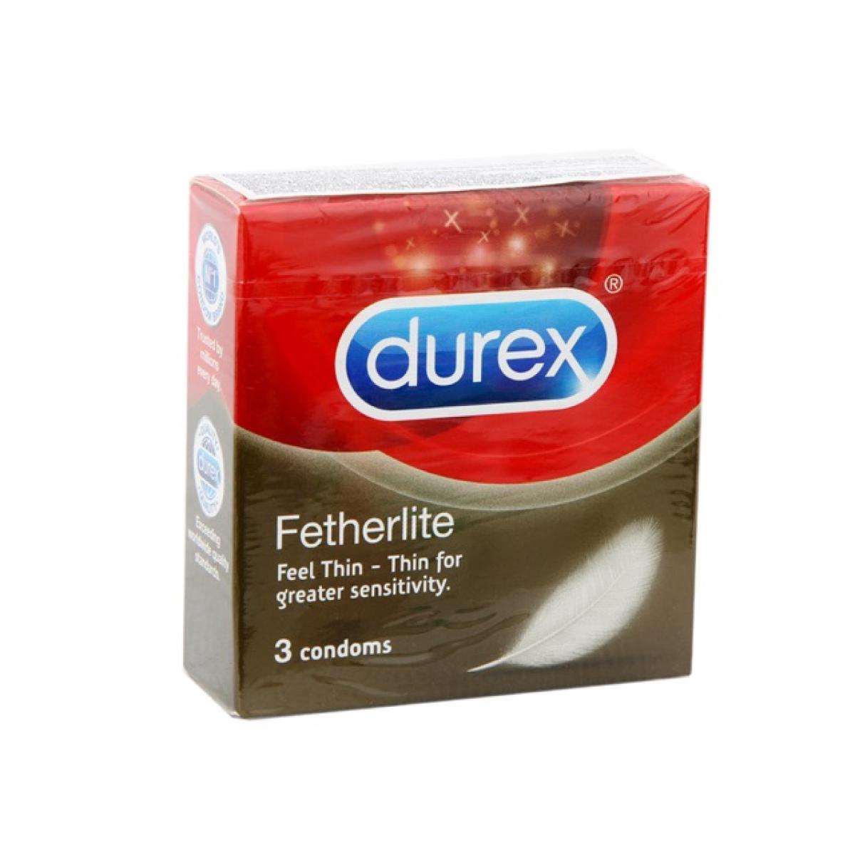 [Hcm]Bao Cao Su Siêu Mỏng Bôi Trơn Durex Fetherlite