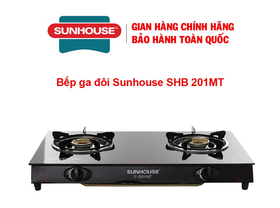 Bếp ga đôi Sunhouse SHB 201MT - Chính Hãng 100% hàng trưng bày đẹp mới 98-99% -Đầu đốt bằng đồng tha