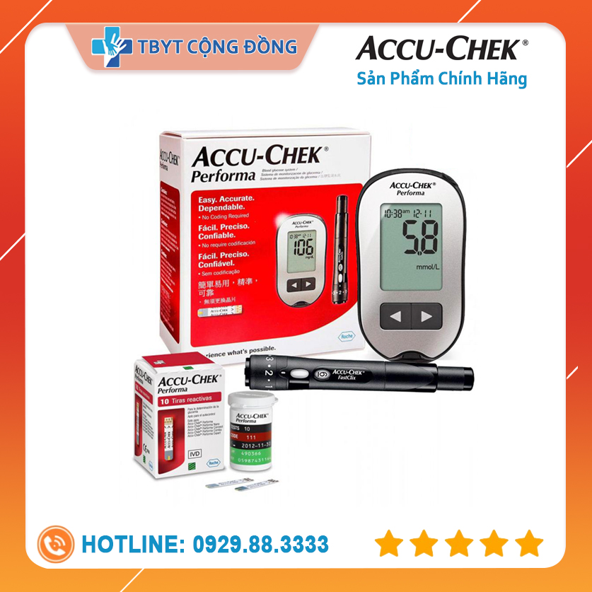 Máy Đo Đường Huyết Roche Accu Chek Active Performa