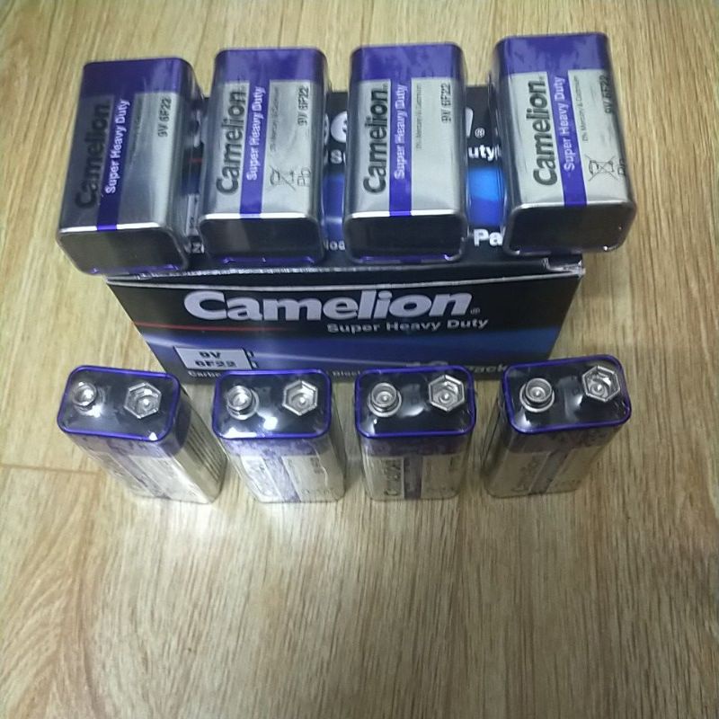 {Hàng chính hãng] Hộp 12 Viên Pin Vuông 9V Camelion 6F22 Battery