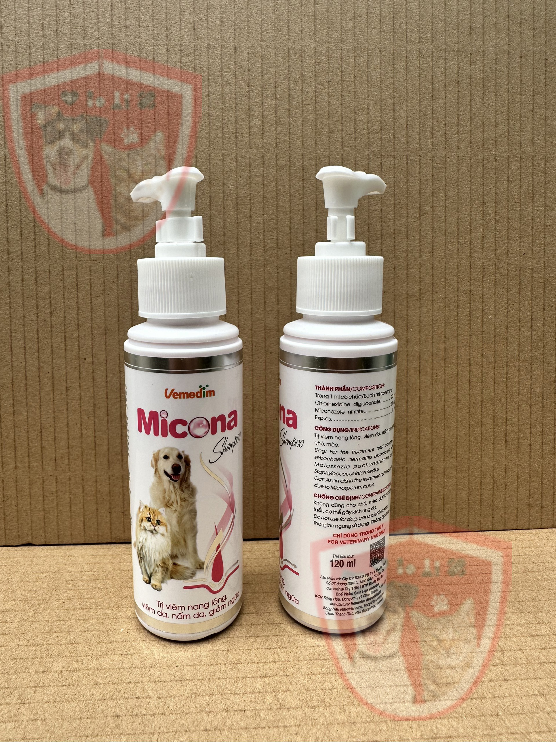 Sữa tắm chó mèo bị nấm Micona Shampoo