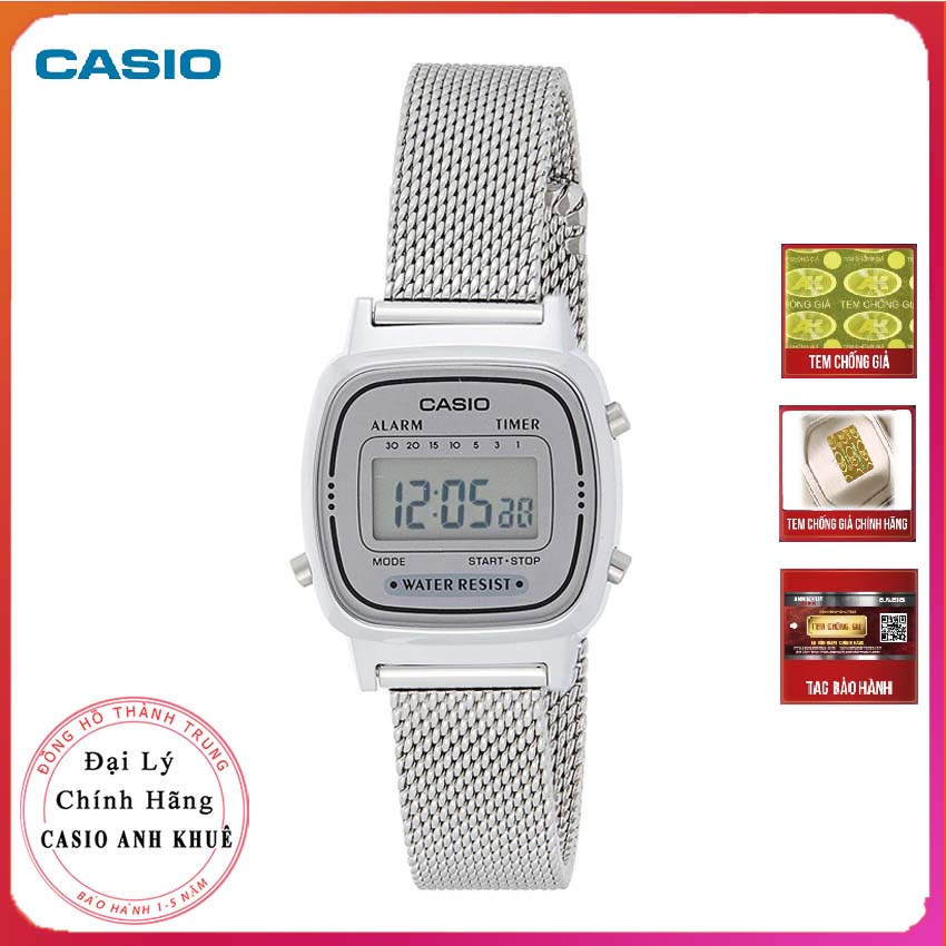 Đồng hồ nữ Casio chính hãng LA670WEM-7DF điện tử thời trang