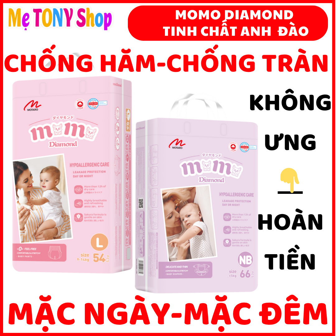 [Mua 3Bịch-Tặng 1 Miếng]BỈM TÃ DÁN/QUẦN Momotaro/Momo Diamond/Momo Nature ĐỦ SIZE (Giá 1 Bịch)