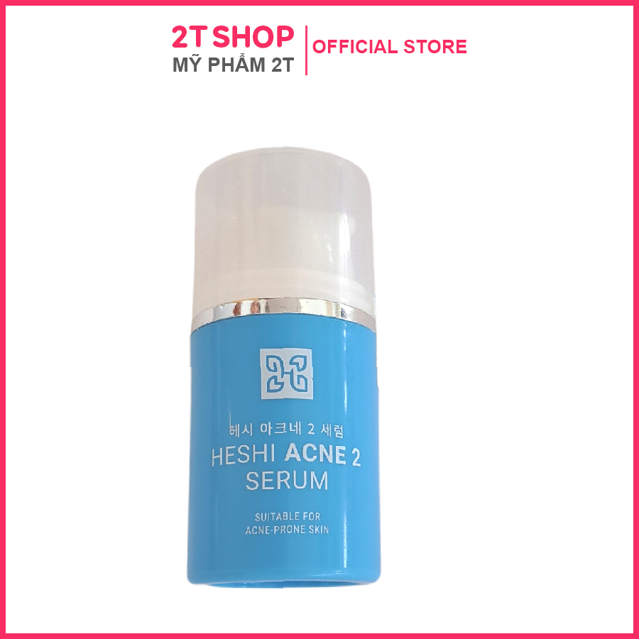 Serum mụn Heshi Acne 2 dành cho da mụn sần li ti mụn nước mụn do corticoid mụn do thiếu ẩm 15g