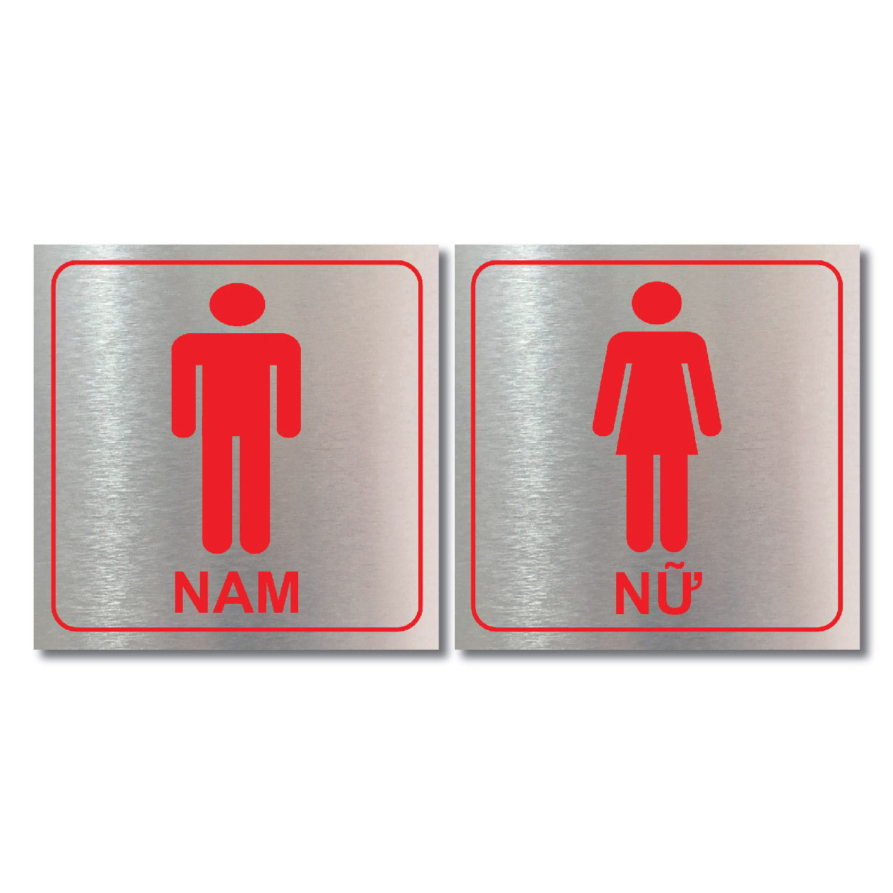 Biển báo WC nam nữ cao cấp bảng chỉ dẫn nhà vệ sinh WC Cao cấp biển toilet bảng hướng dẫn