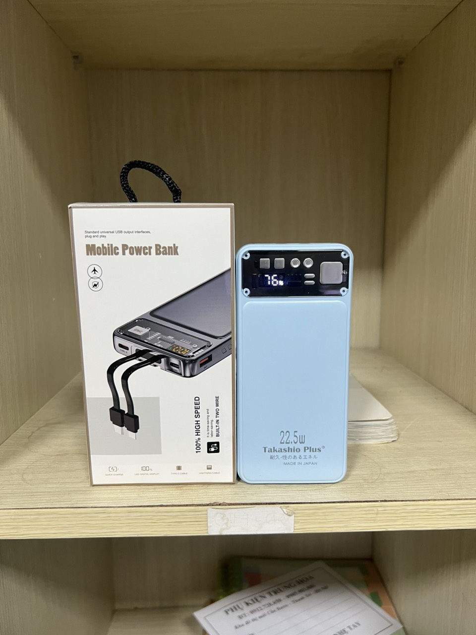 Sạc dự phòng đa năng TAKASHIO Plus Nhật dung lượng 2000mah Sạc dự phòng TAKASHIO sạc dự phòng không 